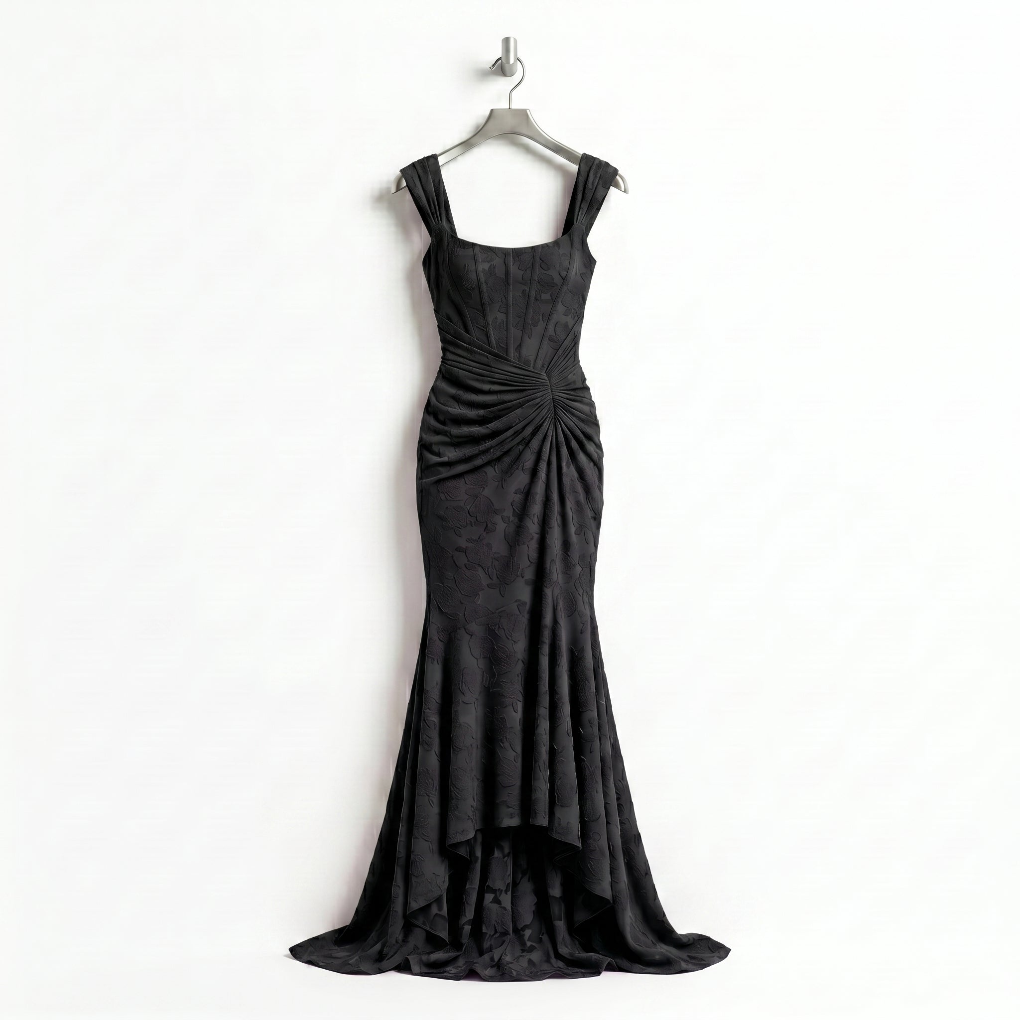 black-damask-mermaid-gown-product-front-calypso-contour