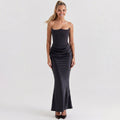 black-satin-corset-maxi-dress-front-model-aphrodite-allure