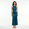 blue-satin-halter-dress-front-model-selene-splendor