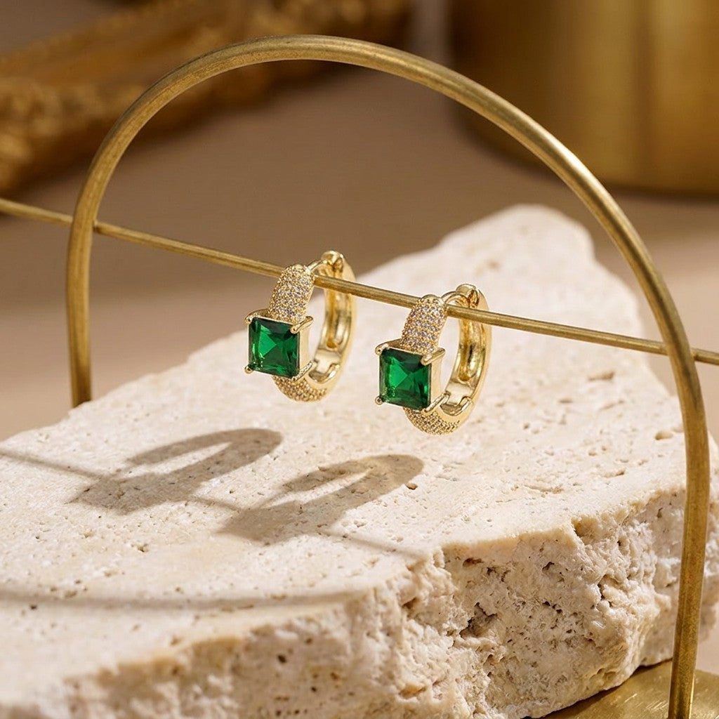 emerald-gold-plated-brass-earring-stacking-emerald-flare