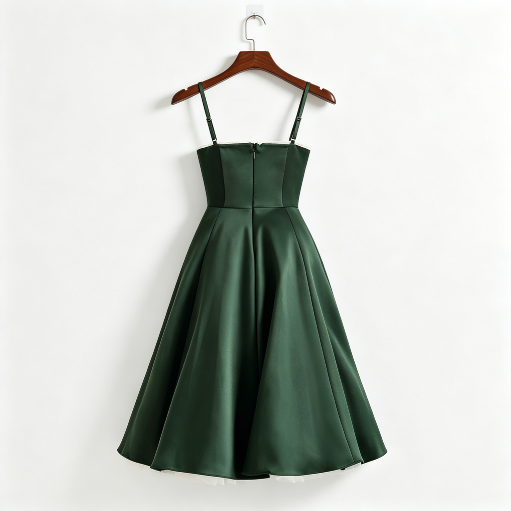 emerald-satin-a-line-midi-dress-product-back-juno-muse