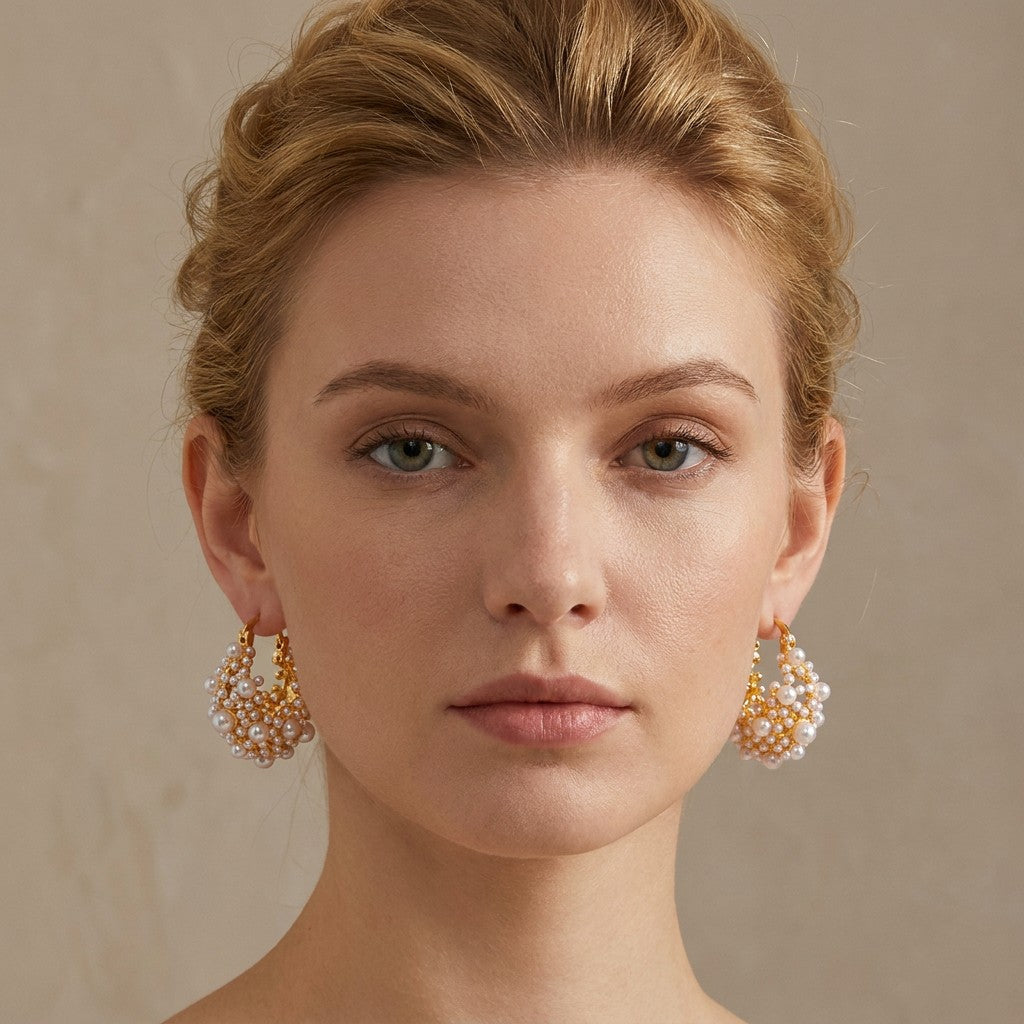 gold-pearl-cluster-earrings-front-luna-cluster