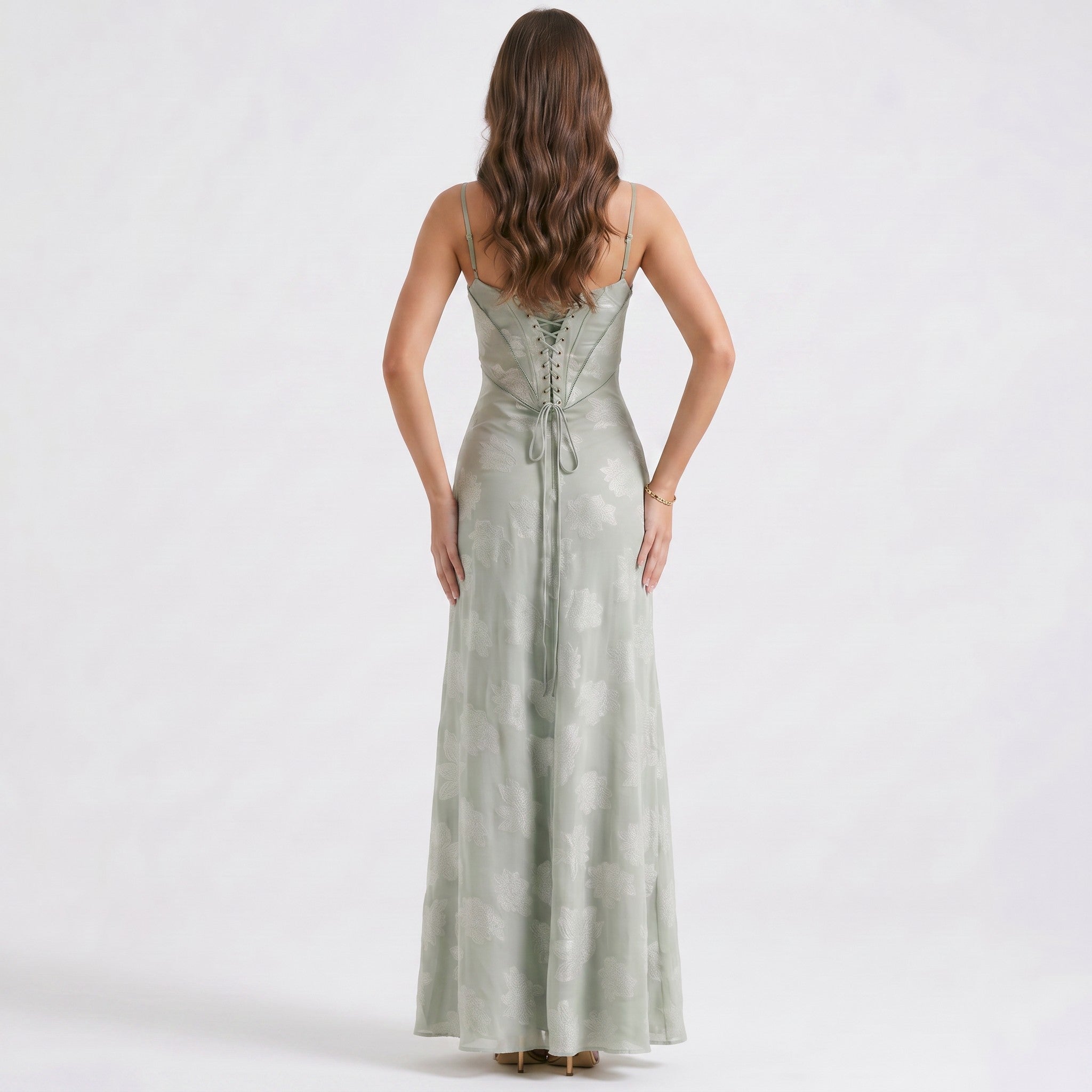 green-satin-slip-maxi-dress-back-model-chloris-whisper