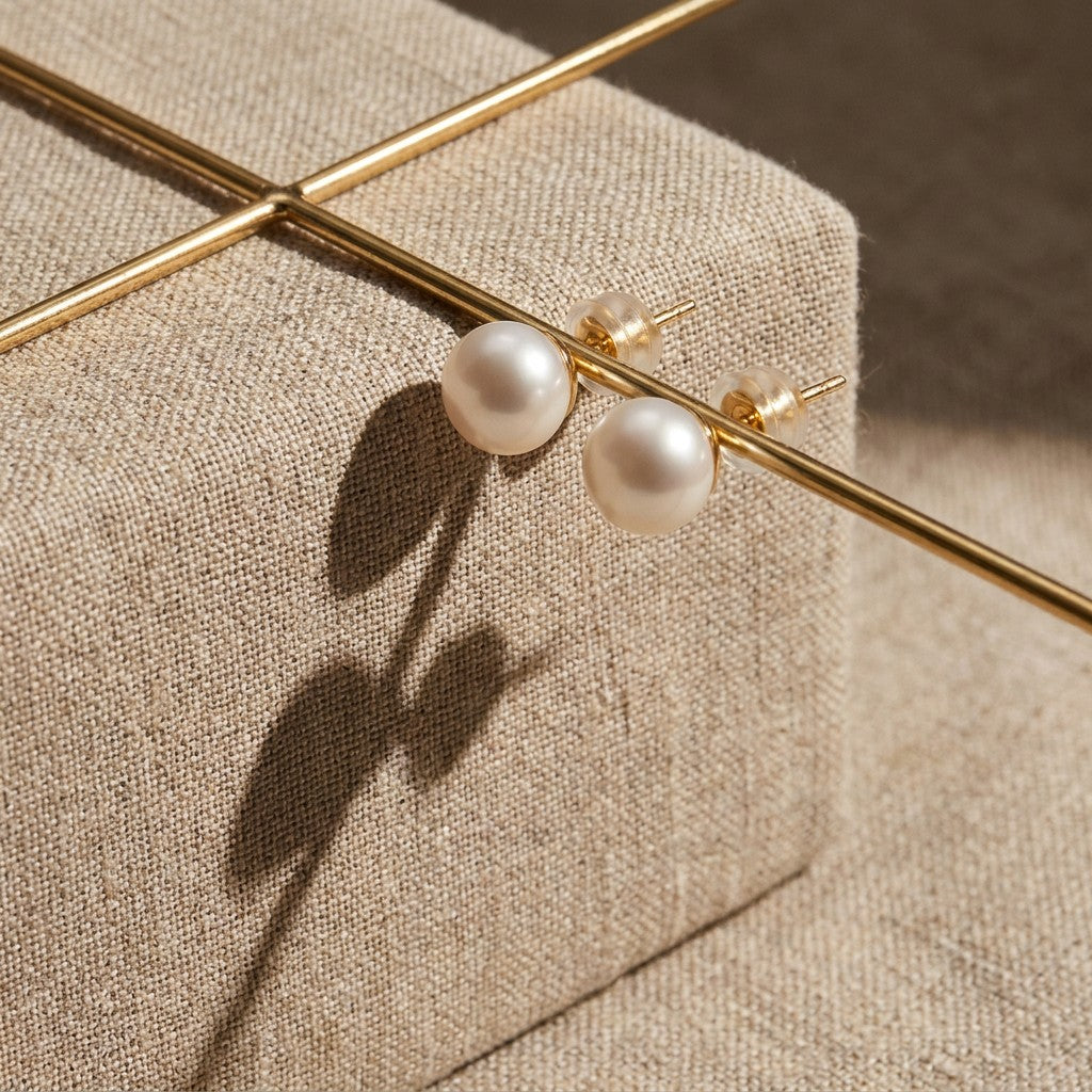 ivory-pearl-sterling-silver-stud-earrings-stacking-luna-classic