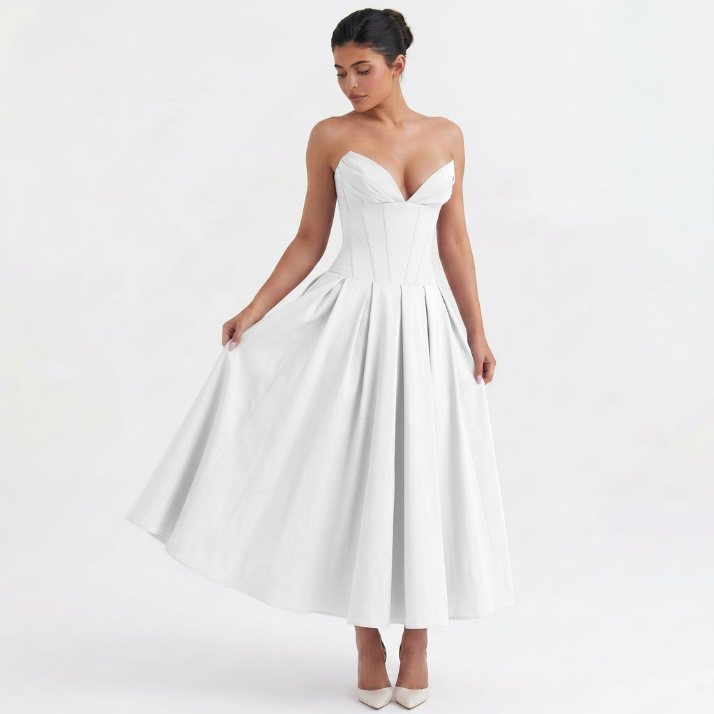 ivory-polyester-corset-midi-dress-feature-detail-eos-radiance