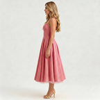 pale-pink-satin-a-line-midi-dress-side-model-juno-muse