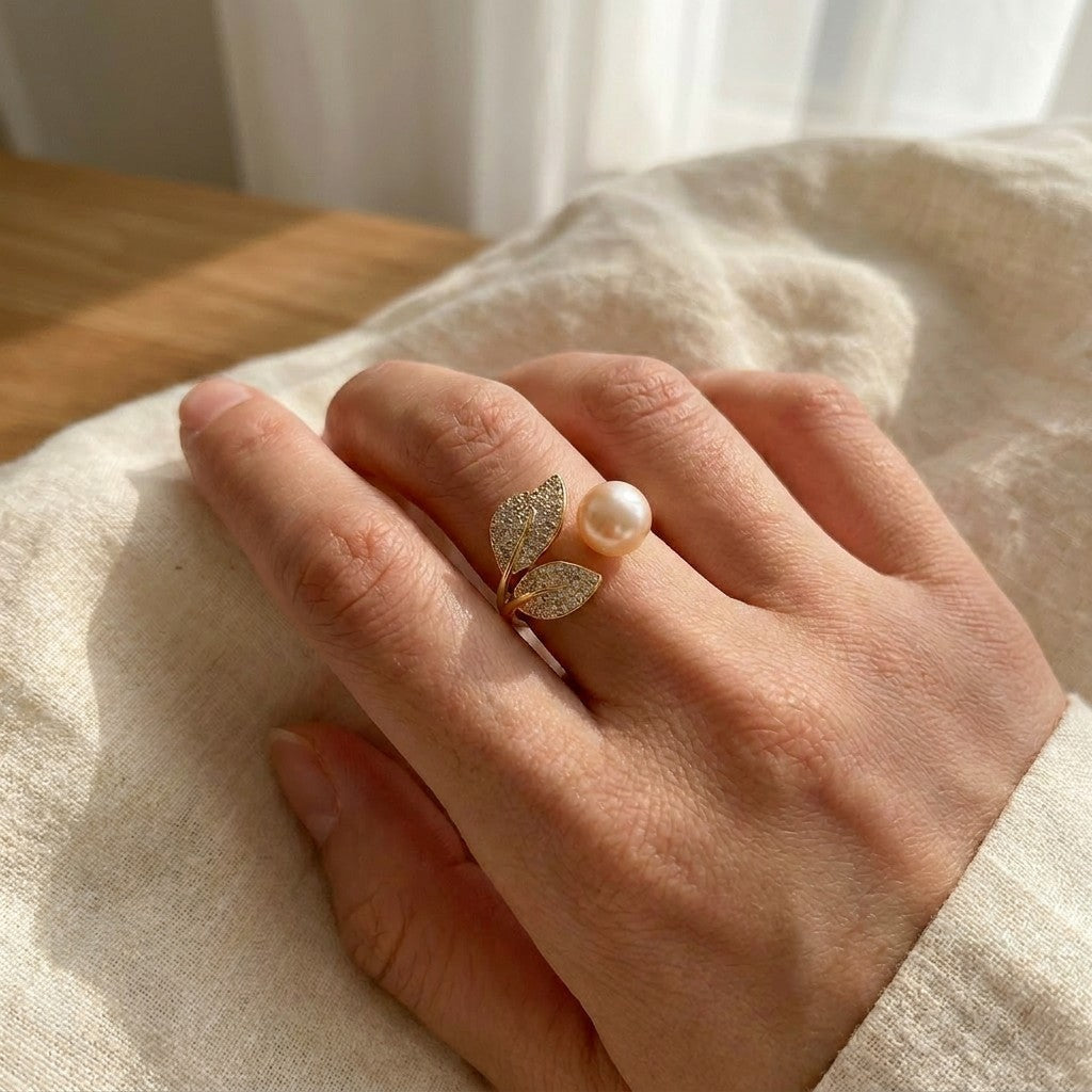 pink-gold-ring-back-model-pearlglow-empress