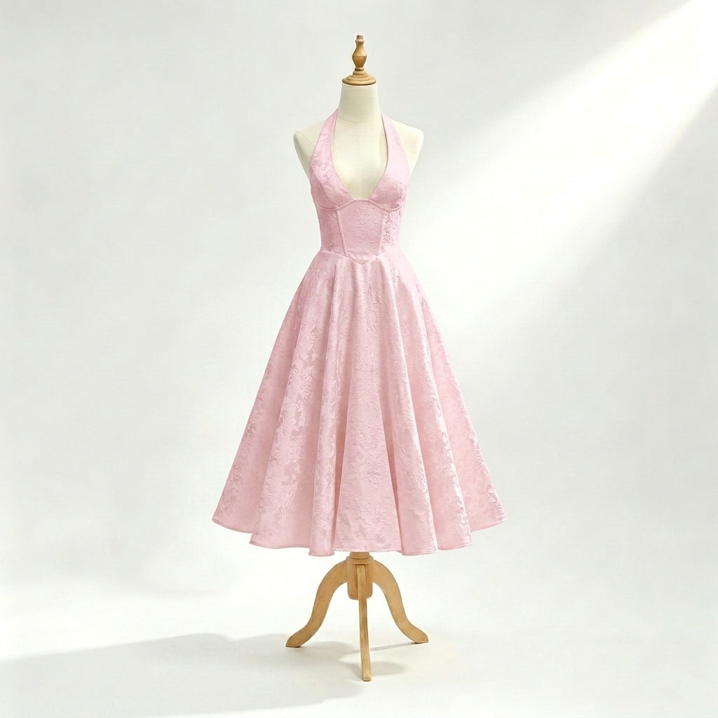 pink-jacquard-halter-midi-dress-product-front-alcestis-grace