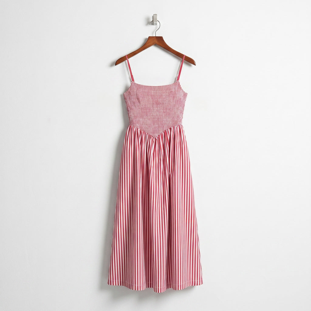 red-polyester-dress-display-front-hestia-picnic