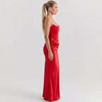red-satin-sheath-gown-side-model-aphrodite-allure