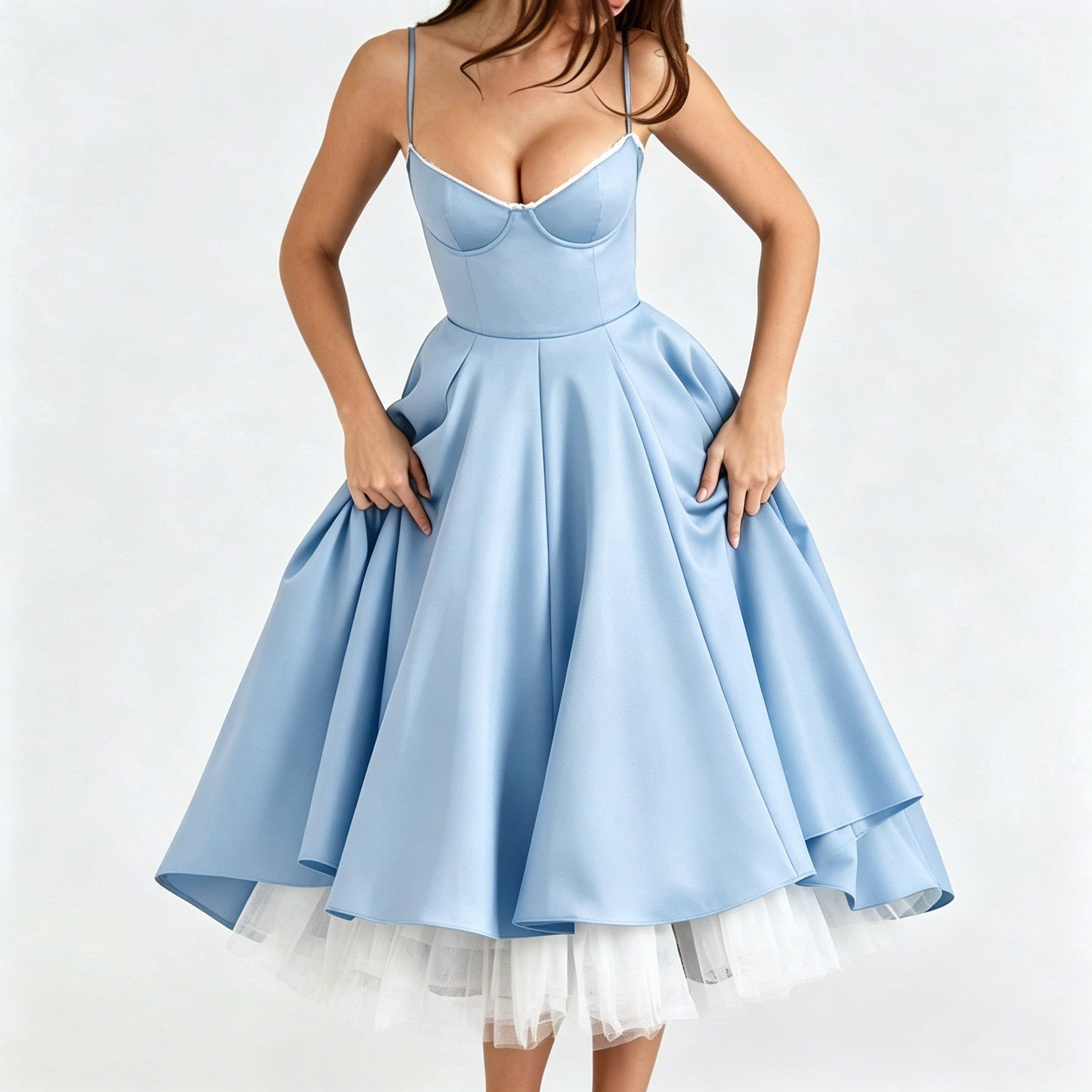 serene-blue-satin-a-line-midi-dress-feature-detail-juno-muse