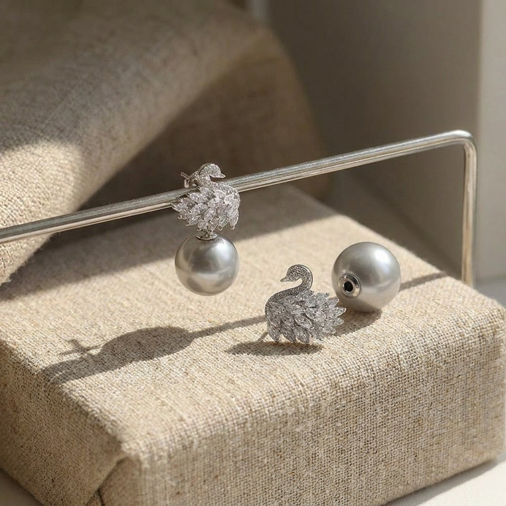 silver-cubic-zirconia-pearl-earrings-stacked-moonlit-serenade