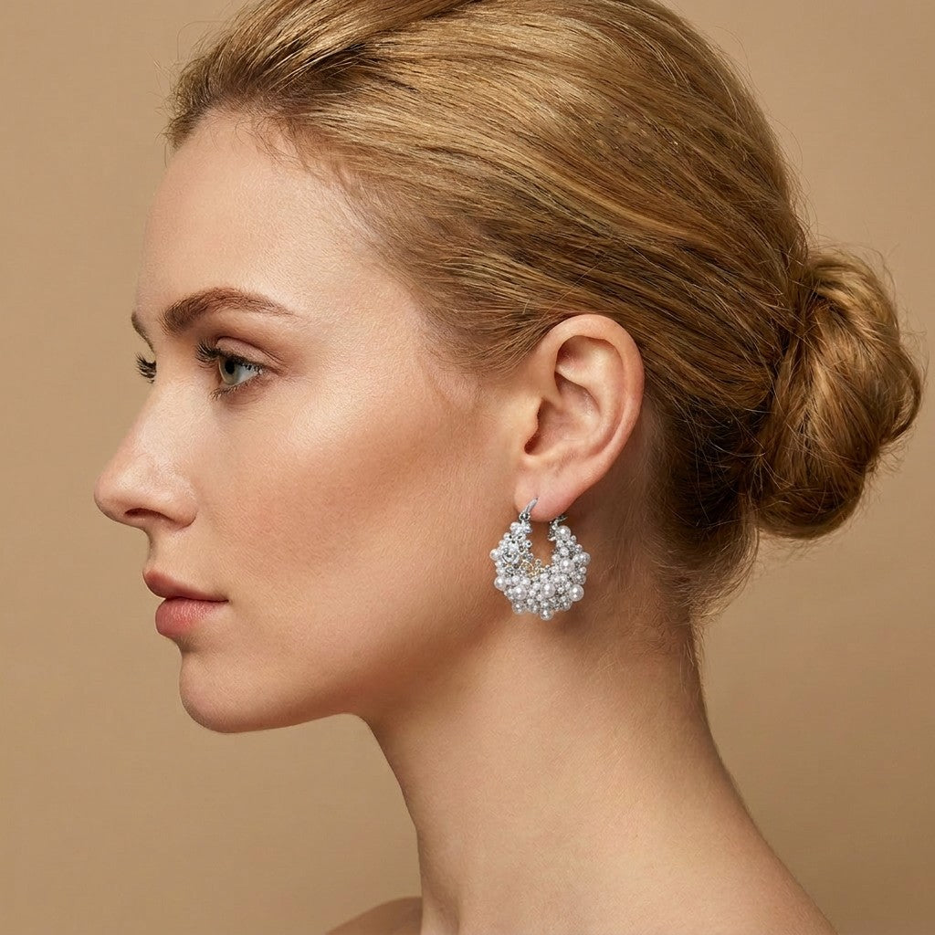 silver-pearl-earrings-back-model-luna-cluster