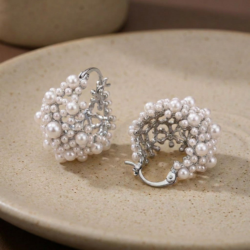 silver-pearl-earrings-closeup-luna-cluster