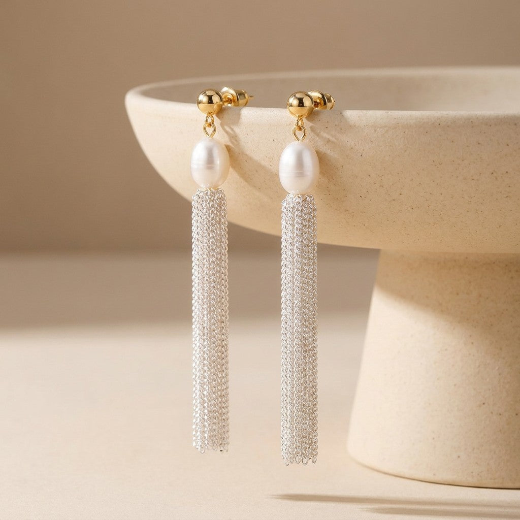 silver-pearl-tassel-earrings-creative-luna-tassel
