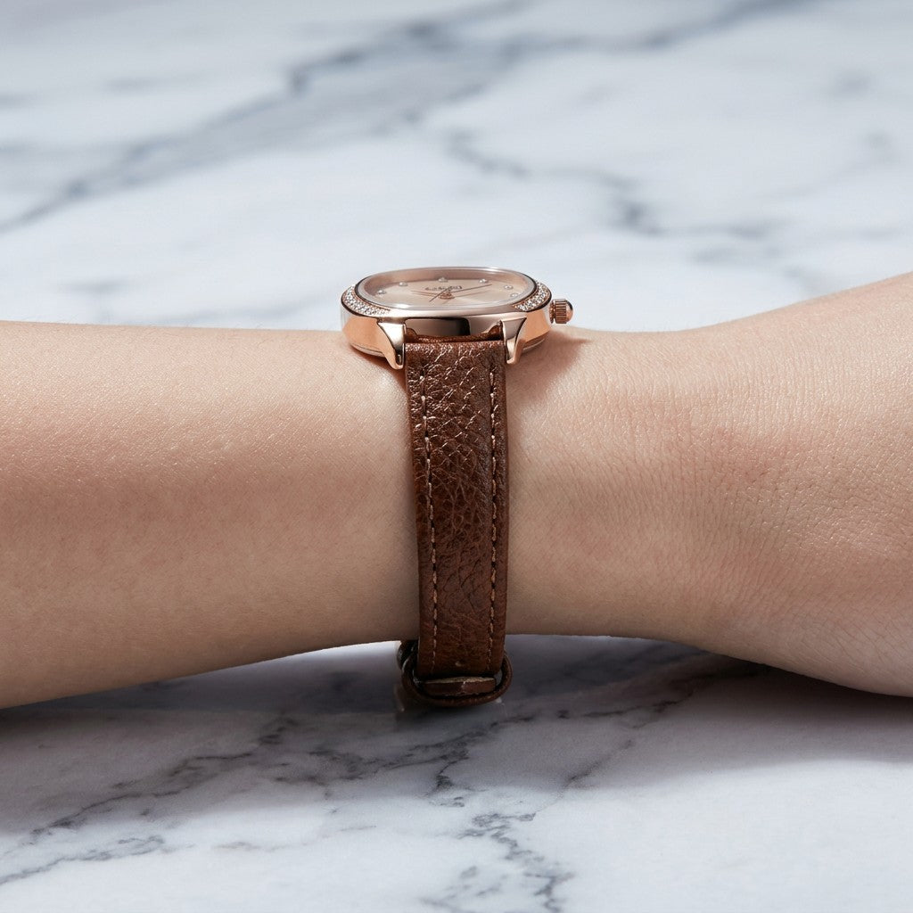 stylish-brown-leather-watch-hand-display-terra-minimalist