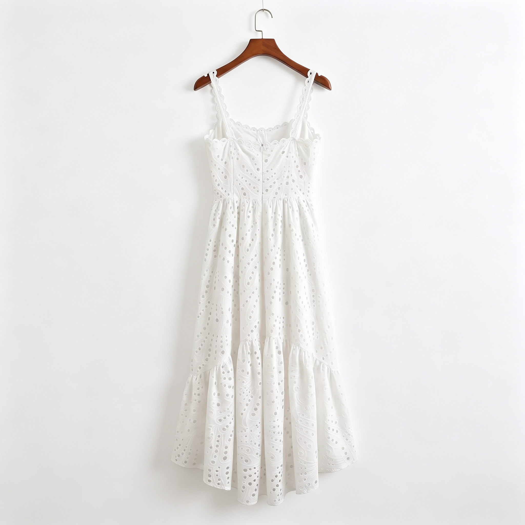 white-cotton-dress-product-display-back-auxo-bloom