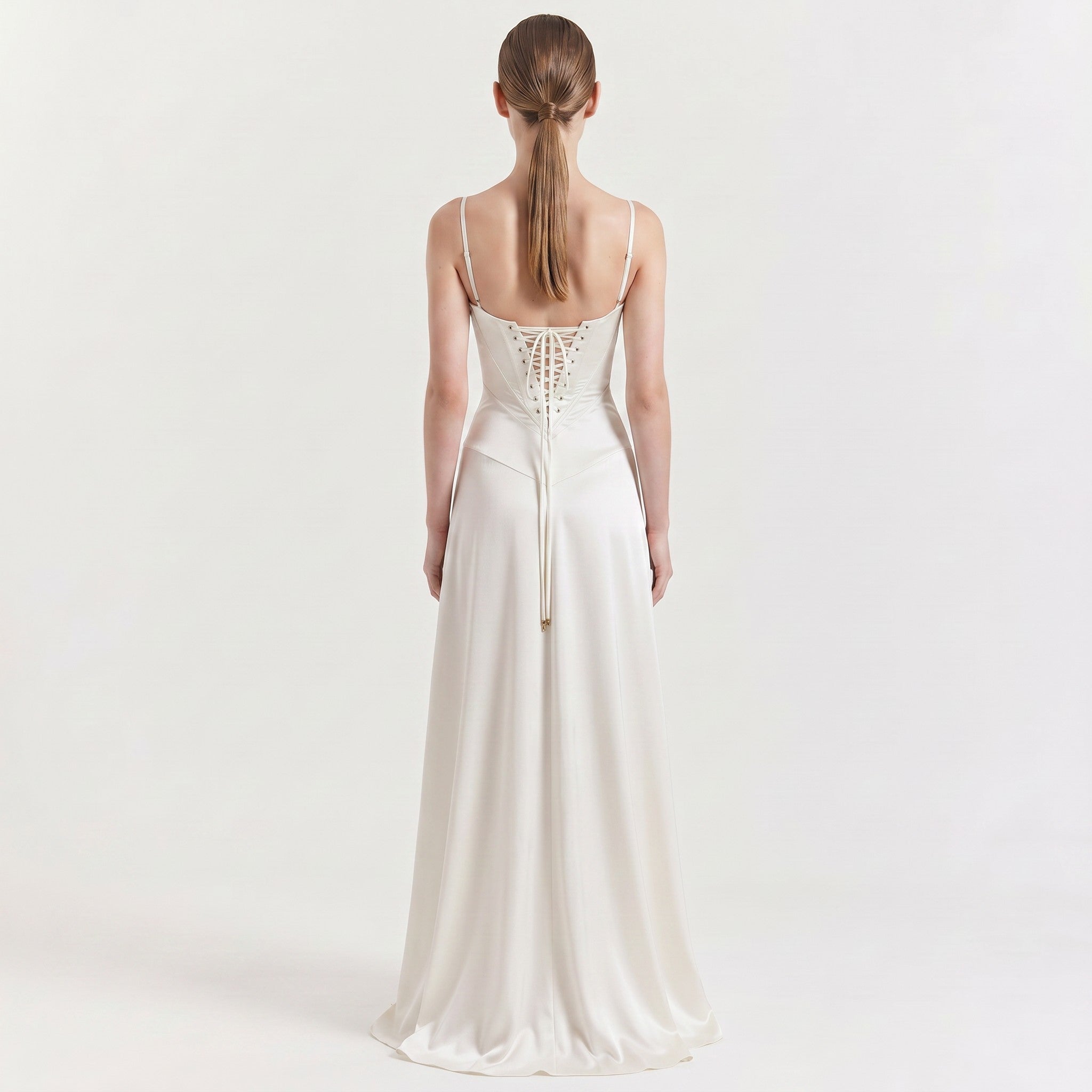 white-satin-gown-back-model-urania-radiance