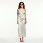 white-satin-halter-dress-front-model-selene-splendor