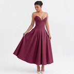 wine-polyester-strapless-midi-dress-feature-detail-eos-radiance