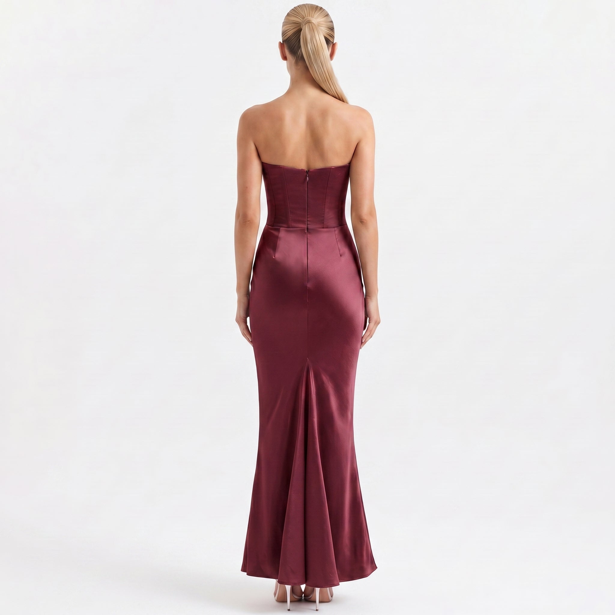 wine-satin-corset-maxi-dress-back-model-aphrodite-allure