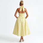 yellow-acetate-halter-midi-dress-back-model-alcestis-grace