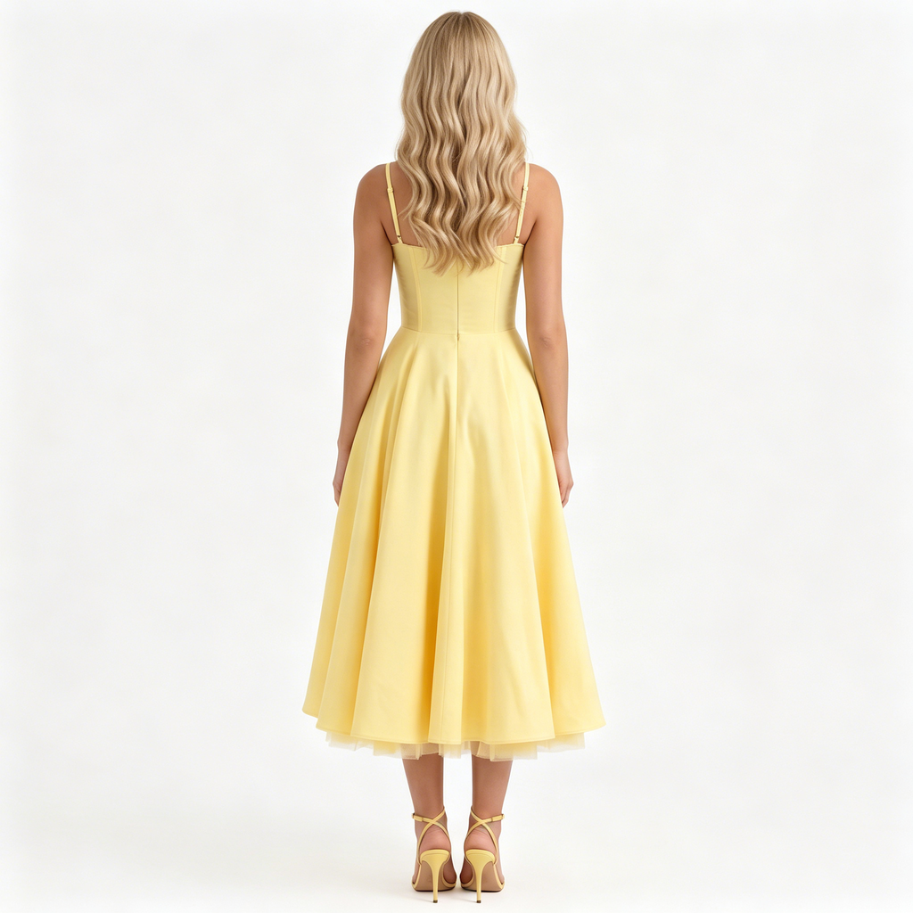 yellow-satin-dress-back-model-juno-muse