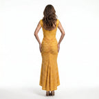 yellow-spandex-mermaid-gown-back-model-calypso-contour